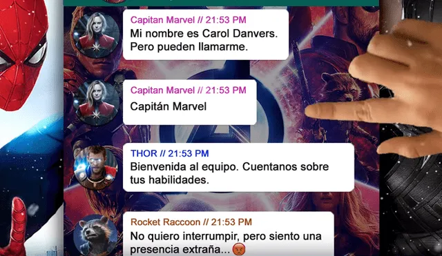 WhatsApp: esta fue la conversación de la Capitana Marvel con Los Vengadores previo a Avengers 4 [FOTOS]
