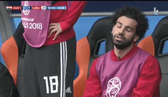 Mundial Rusia 2018: el gesto de Mohamed Salah tras el gol de Uruguay