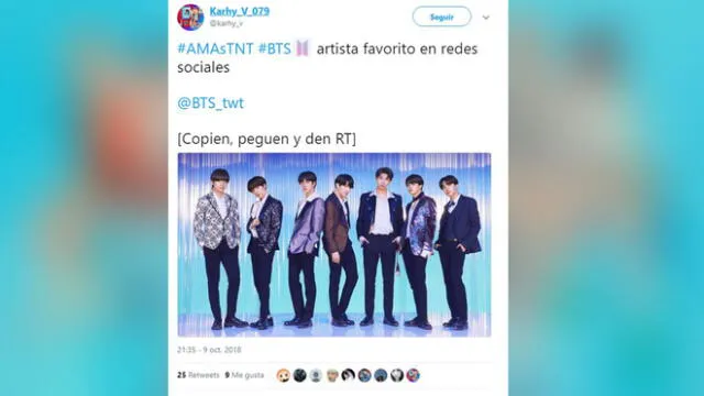 American Music Awards 2018: BTS se coronó como Artista Social Favorito y fans reaccionan