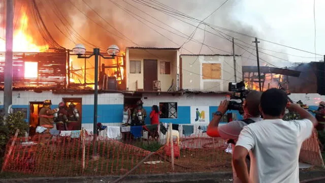 Jesús María: un muerto dejó incendio que consumió varias viviendas en avenida Garzón [VIDEO] 