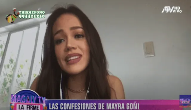 Mayra Goñi admite que su puso implantes de senos y se operó la nariz y no descarta la liposucción
