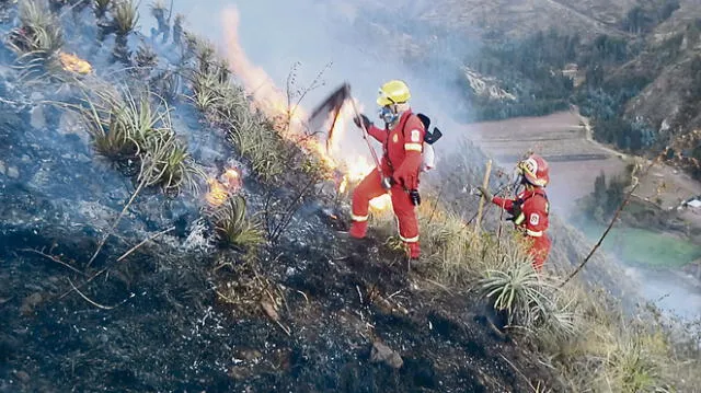 Incendios afectan Cusco.