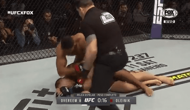 UFC San Petersburgo: Overeem noquea a Oleynik con un brutal codazo [VIDEO]