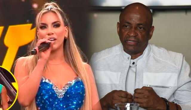 ¿Gabriela Herrera se aleja de Sergio George? Cantante quiere estar enfocada en "El gran show". Foto: composición/captura de América TV/difusión Sergio George