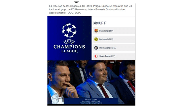 Champions League: memes tras sorteo de grupos, Barcelona y Real Madrid son las principales víctimas.