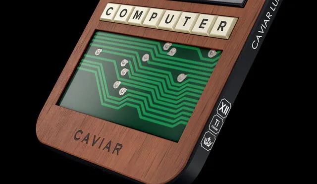 El diseño incluye un fragmento de la placa de una Apple I. Foto: Caviar