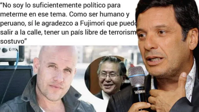 Lucho Cáceres critica a Gianmarco por supuesto respaldo a Alberto Fujimori