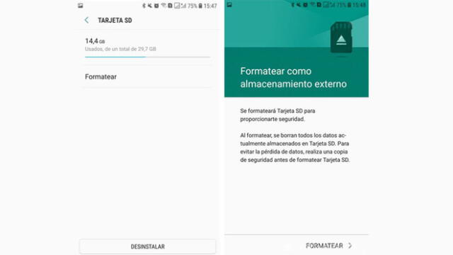 Formatear tarjeta SD.