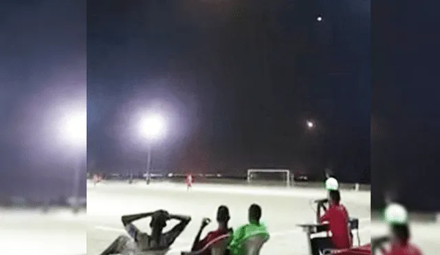 Twitter: Misiles sobrevuelan cancha en pleno partido de fútbol [VIDEO]