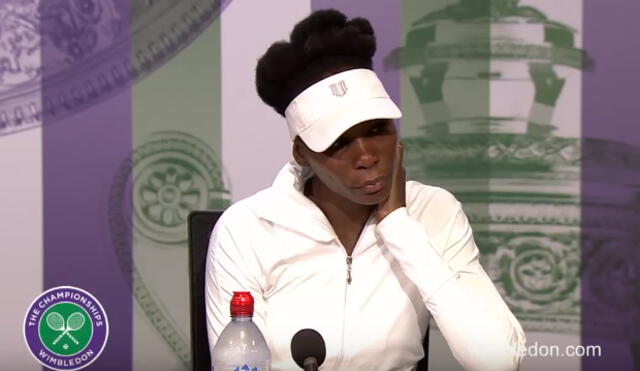 Venus Williams se quiebra durante rueda de prensa al recordar accidente vehicular [VIDEO]