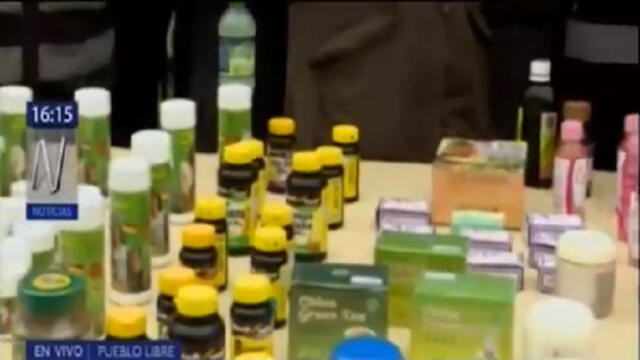 SJM: Policía decomisó casi 2 toneladas de medicina natural bamba 