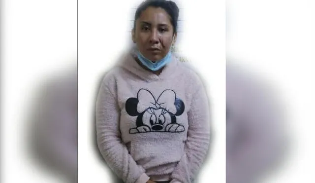 Daniela Emily Pérez Zabaleta, fue detenida por la Policía, acusada de matar a una comerciante. Foto: PNP