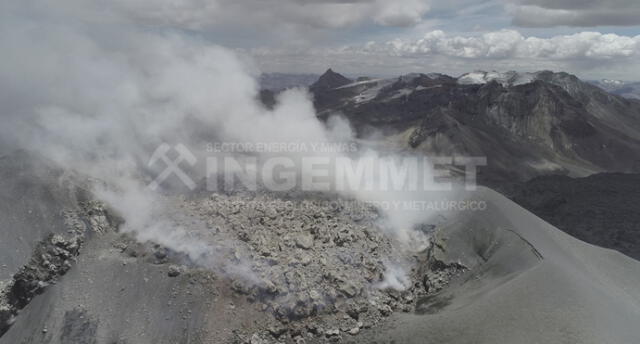 Arequipa: Reportan cuerpo de lava en el cráter del volcán Sabancaya