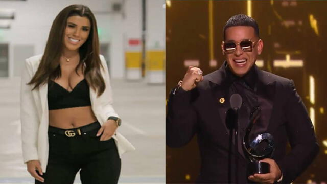 Yahaira Plasencia y Daddy Yankee posan juntos en Premio Lo Nuesto