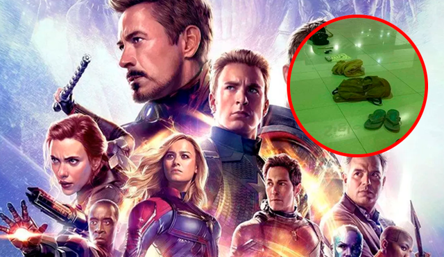 Peculiar forma de hacer cola para el estreno de Avengers Engadme se hace viral en las redes [FOTOS]