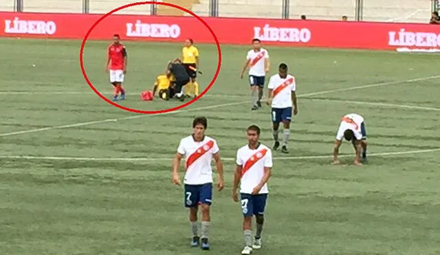 YouTube: árbitro sufre calambre y es reemplazado en partido entre Municipal y Juan Aurich