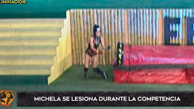 Michela Elías sufre accidente en "Esto es Guerra".