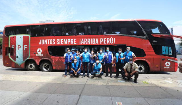 FPF brindó al Gobierno el bus oficial de la Selección. Foto: EsSalud