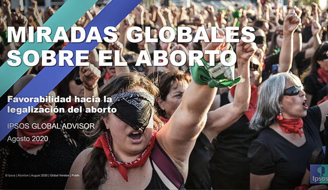 Estudio 'Miradas Globales sobre el aborto'. Foto: Captura de pantalla - Ipsos