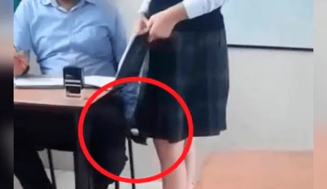 Despiden a profesor por grabar debajo de la falda a su alumna en plena clase [VIDEO]