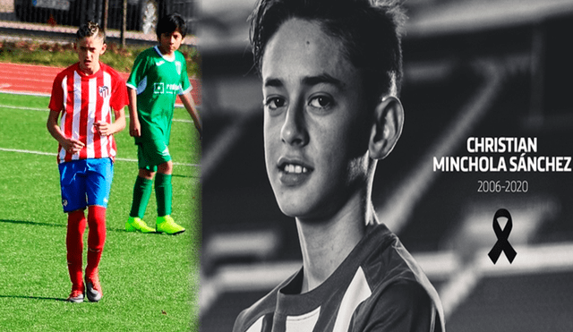 La familia del Atlético Madrid está de luto por el fallecimiento del juvenil Christian Minchola.