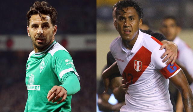 laudio Pizarro escogió a Renato Tapia como el futuro capitán de la selección peruana. Foto: EFE/Grupo La República