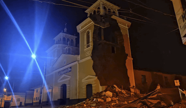 Cajamarca: colapsó una torre de la Catedral de Cutervo