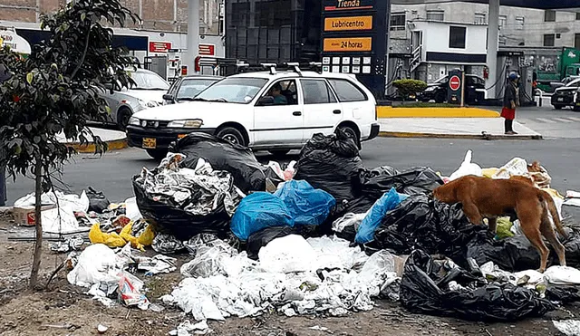 CERROS DE BASURA. En avenidas Miraflores y Federico Villarreal a diario se puede notar gran cantidad de basura en la vía pública.