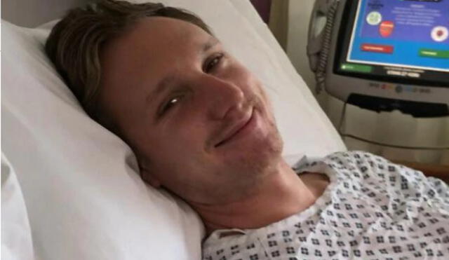 James Michael, de 32 años, pasó tres meses en el hospital. Foto: Difusión.