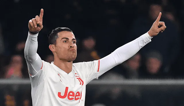 Cristiano Ronaldo puso adelante a la Juventus en el partido contra el Verona por la Serie A de Italia 2019-2020. | Foto: AFP