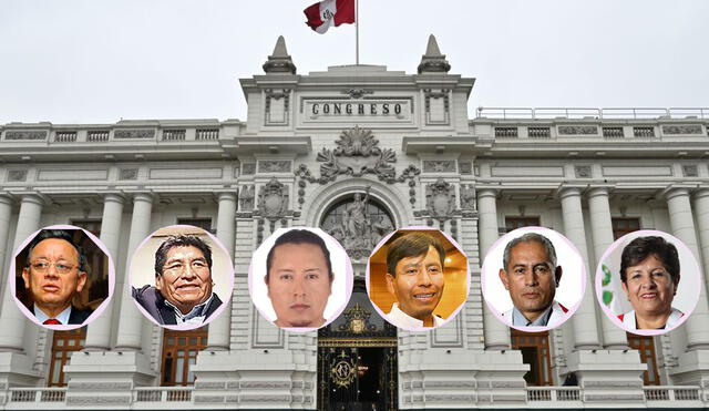 Congresistas por Arequipa: Edgard Alarcón, Hipólito Chaiña, David Oseda, Jose Luis Ancalle, José Núñez y Rosario Paredes.