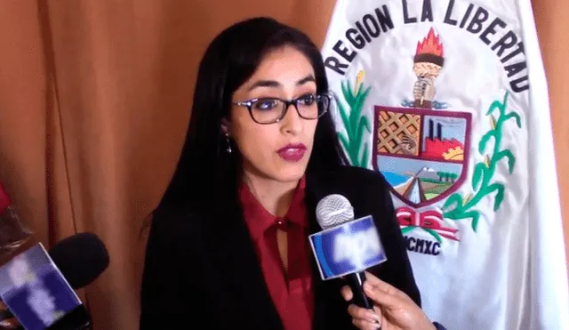 Consejera regional de La Libertad, Jennifer Catalán.