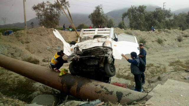 Chimbote: un muerto y dos heridos en violento accidente en la provincia del Santa