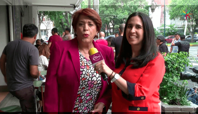 Cecilia Romo en una entrevista para Televisa. Foto: Las estrellas