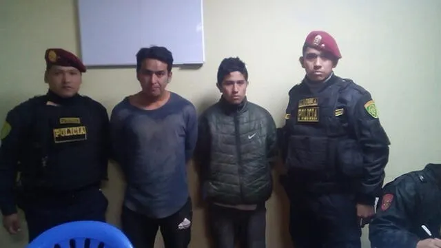 Detenidos por la PNP.