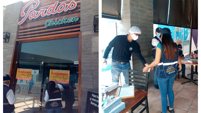 Fiscalía y Municipalidad de Chiclayo intervinieron esta tarde tiendas de Real Plaza.