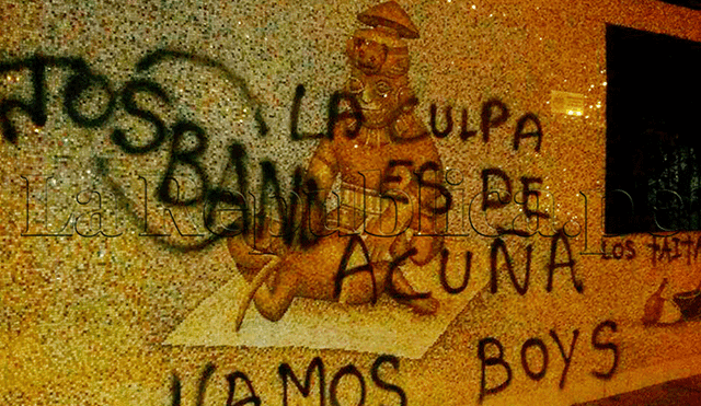 Denuncian pintas en mural artístico de la Universidad Nacional de Trujillo [FOTOS]