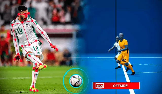 La FIFA ha implementado una inteligencia artificial que detecta con mayor precisión los offsides en un partido de fútbol. Foto: composición de Gerson Cardoso / La República / FIFA