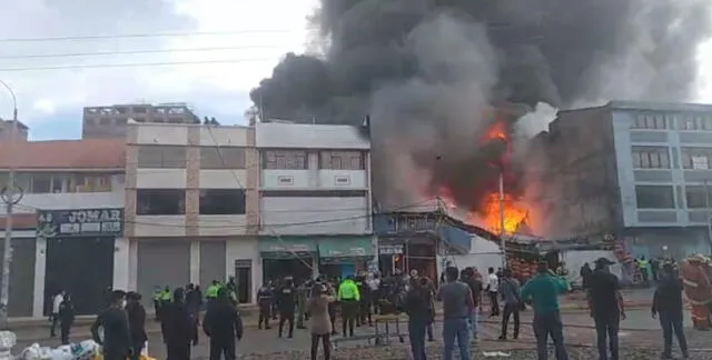 Incendio de grandes proporciones provoca zozobra en Cusco. Foto: La República