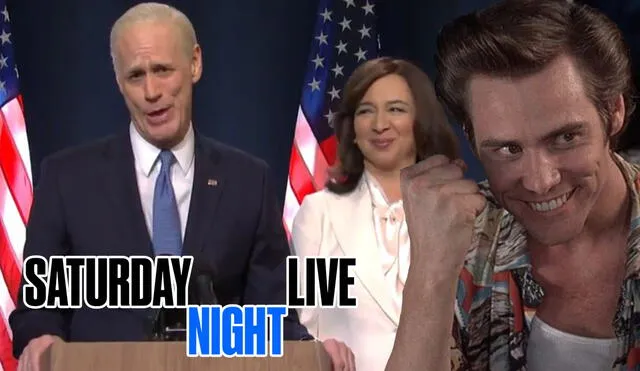 Jim Carrey despide al presidente Donald Trump en el último episodio de Saturday night life. Foto: NBC