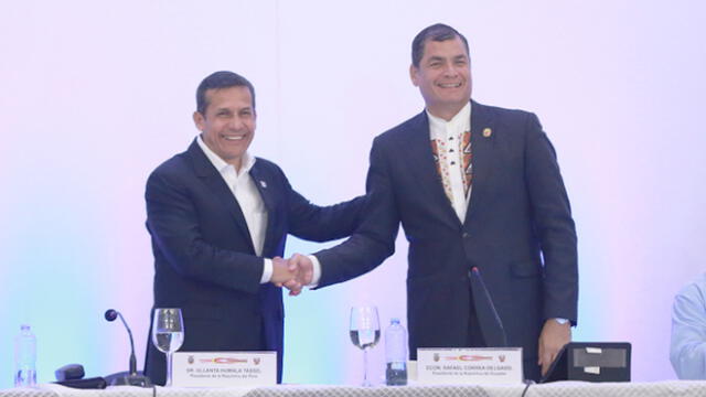 Ollanta Humala se solidariza con Rafael Correa tras orden de prisión