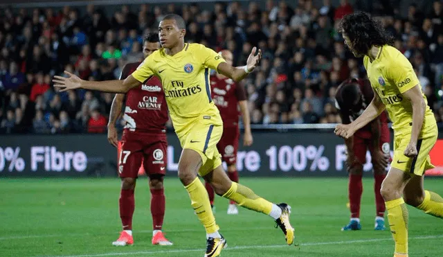 PSG goleó 5-1 al Metz y se mantiene en lo más alto de la Ligue 1 [VIDEO]