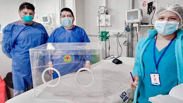 Este prototipo de cámaras acrílicas para atender a los pacientes críticos que requieran intubación endotraqueal