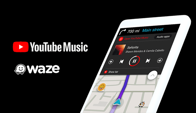 YouTube Music llega a Waze.