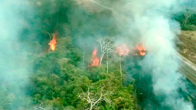 Incendios en la Amazonía. Foto: captura de video.
