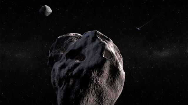 Representación de asteroides. Crédito: NASA.