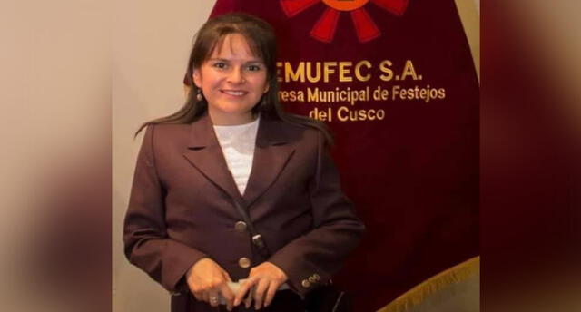 La nueva regidora formaba parte del directorio de la Empresa Municipal de Festejos del Cusco S.A. (EMUFEC).  Foto: Facebook.