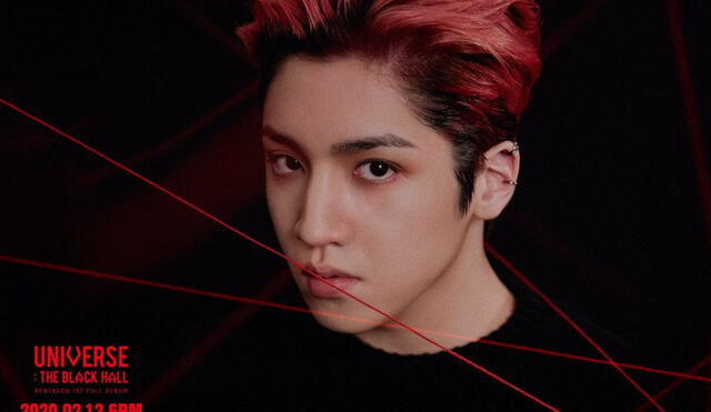 PENTAGON: primer teaser photo concept para “Universe: The Black Hall”. En la imagen: WOOSEOK.