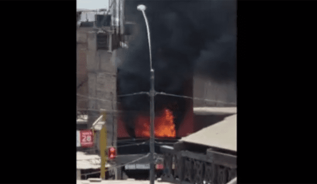 Rímac: incendio consume una vivienda en la avenida prolongación Tacna [VIDEO]