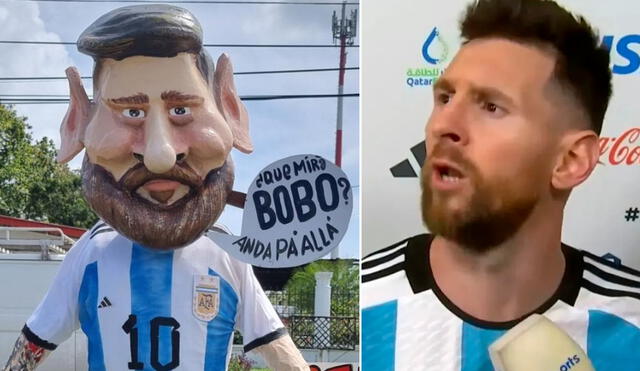 La frase de Lionel Messi que se volvió viral durante Qatar 2022 motivó el ingenio de emprendedores en el extranjero. Foto: composición Twitter/captura de TyC Sports